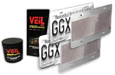 Toll Free Protector License Plate Covers & Veil Bundle