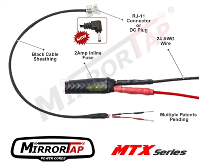 MirrorTap Radar Detector Power Cord