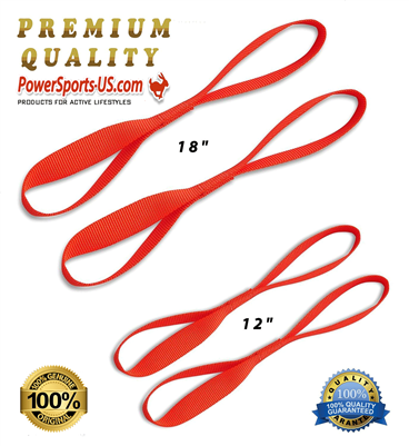 Power Sports US Tie Down Straps Softie-12 Soft Loop: 4-Pack of 12" Tie Downs