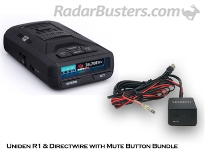 Uniden R1 & Hardwire Kit with Mute Button