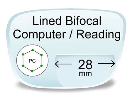 Sola Lined Bifocal Polycarbonate Prescription Eyeglass Lenses