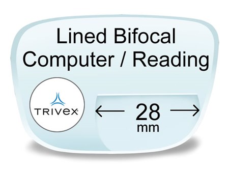 Younger Lined Bifocal Trivex Prescription Eyeglass Lenses