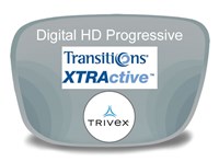 Digital (HD) Progressive Trivex Transitions XTRActive Prescription Eyeglass Lenses