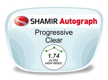 Shamir Autograph 2 Digital (HD) Progressive High Index 1.74 Prescription Eyeglass Lenses