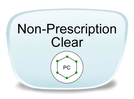 Non-Prescription Polycarbonate Eyeglass Lenses