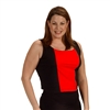 Plus Size Cami Bra - Black/Red