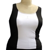 Plus Size Cami Bra - Black/White