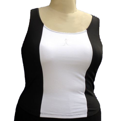 Plus Size Cami Bra - Black/White