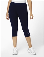 Plus Size Navy Blue Capri w/White ABA Logo