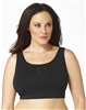 Plus Size Sports Bra - Black with ABA Logo