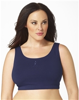 Plus Size Sports Bra - Navy with ABA Logo