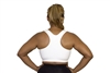 Plus Size Racer Back Sports Bra - White