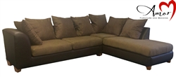 Model 2020S Sectional Chocolate / Chocolate