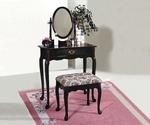 Cherry Vanity & Stool CM2209Set