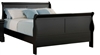 Louis Philip King Bed Black CM3790K