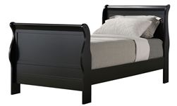 Louis Philip Twin Bed Black CM3790T