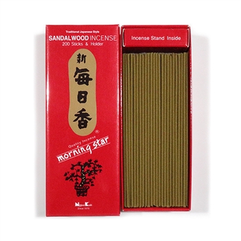 NIPPON KODO | MORNING STAR Incense - SANDALWOOD 200 sticks