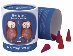 NIPPON KODO | CAFE TIME - QUIET EVENING - CONE INCENSE - Cassis & Mocha - 10 cones