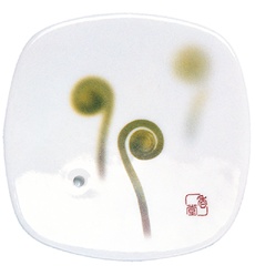 NIPPON KODO | YUME-NO-YUME (The Dream of Dreams) - INCENSE BURNER ( PLATE ) - FIDDLEHEAD FERN