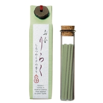 RIRAKU - White clover 15 sticks | Nippon Kodo, Japanese Quality Incense, Since 1575