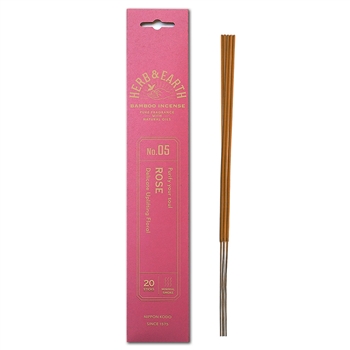 NIPPON KODO | HERB & EARTH - Bamboo Stick Incense ROSE