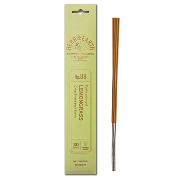 NIPPON KODO | HERB & EARTH - Bamboo Stick Incense LEMONGRASS