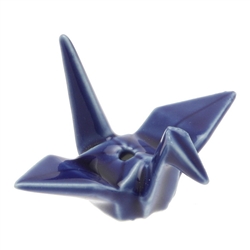 NIPPON KODO | CRANE INCENSE HOLDER - COBALT BLUE