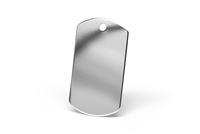 dog tag pet tags in glimmering stainless steel