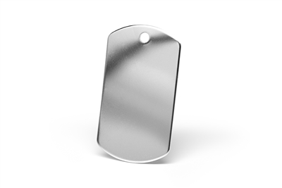 dog tag pet tags in glimmering stainless steel