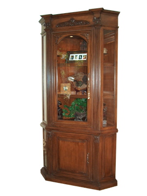 Conditional Display Corner Cabinet