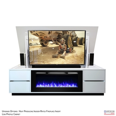 Modern Alto Fireplace TV Lift Cabinet