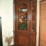 Maple Corner Display Cabinet