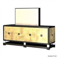 Modern Black Tie TV Lift Cabinet