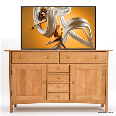 Transitional Mesa TV Lift Cabinet