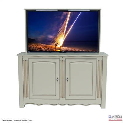 French Country TV Lift Cabinet