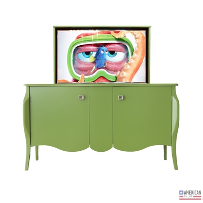 Traditional Scroll TV Lift Cabinet