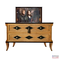 Transitional Diamond TV Lift Cabinet