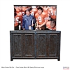 65" TV Lift Cabinet - Rustic Boston (SC)