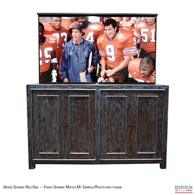 65" TV Lift Cabinet - Rustic Boston (SC)