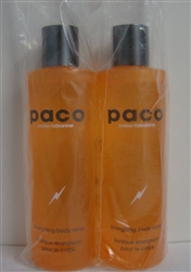 Paco Rabanne Paco Cologne Energizing Body Toner 8.4oz 2 Pieces