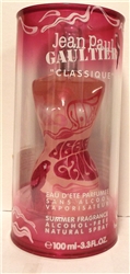 Jean Paul Gaultier Classique Summer 2009 Perfume 3.3 oz Alcohol Free Eau D'Ete Parfumee