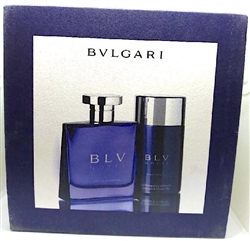 Bulgari Blv Notte Pour Homme Eau De Toilette Spray 3.4 oz 2 Piece Set