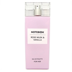 NoteBook Rose Musk & Vanilla for Her Eau De Toilette Spray 3.4 oz