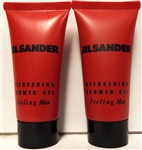 Jil Sander Feeling Man Cologne Shower Gel .7oz 4 Pack