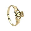 14k Yellow Gold Baby Claddagh Ring 6.7mm