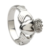 Platinum No.5 Style Heavy Men's Claddagh Ring 14mm