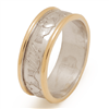 14k White Gold Men's Claddagh Wedding Ring 7.5mm