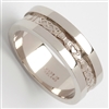 14k White Gold Ladies Claddagh Wedding Ring 6mm