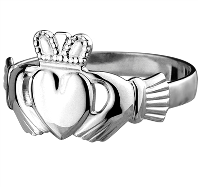 Sterling Silver Standard Men's Claddagh Ring 12.5mm