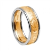 14k Yellow Gold Men's Claddagh Wedding Ring 7.8mm